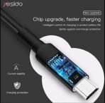 Xtore Yesido 2.4A Fast charging Micro USB Cable with smart Auto Disconnect | LED Indicator |Data & Charge - Premium Quality (120cm, Black) - Fast Shipping to USA & Canada - Image 2