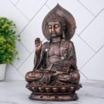 Global Grabbers New Sitting Buddha Statue showpiece Idol Home Decor Items for Living Room and Gifts (Antique Copper) - Fast Shipping to USA, Canada & India - Image 4