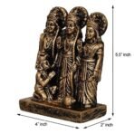 Webelkart Premium Polyresin Ram Darbar Idol Statue Murti Showpiece for Home Temple and Office Temple (5.5 x 4 x 2 Inches, Medium Gold) - Fast Shipping to USA & Canada - Image 4