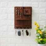 Webelkart Premium Wooden Key Chain Key Holder for Diwali Decorations, Key Hanger for Home/Office Decor, Key Stand for Wall Hanging Home Decorations Item (11.5" Inches) - Fast Shipping to USA & Canada - Image 3