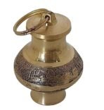 Brass Gangajal Kalash (Pack of 1) Creations Brass Gangajal Kalash/lota Brass | Kalash for Pooja, Brass Gangajal lota, Kamandal | - Fast Shipping to USA & Canada