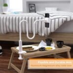 Xtore Universal 360 Rotation Desk and Bed Mount Flexible arm Mobile Holder - (Pack of 1, Pearl White) - Fast Shipping to USA & Canada - Image 4