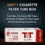 White Leaf Premium Herbal Mixture Smoking Blend 100% Tobacco & Nicotine Free 30 gram - Organic Ayurvedic Herbs Mixed(Herbal Smokes - No nicotine/No Tobacco) With Empty Cigarette Tubes Box Of 200 Pcs - Fast Shipping to USA & Canada - Image 6