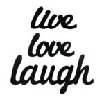 Sehaz Artworks Live Love Laugh Plaque Sign | Wall Decor Items for Bedroom | Room Decoration items for Bedroom - Fast Shipping to USA & Canada