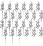 VRB DecTM 12 Pcs Christmas Glitter Berries Stems Artificial Christmas Picks for Christmas Tree Ornaments, DIY Xmas Wreath, Crafts, Holiday and Home Decor (Multicolor Cherry -12 Pcs) - Fast Shipping to USA & Canada - Image 4