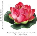 VRB Dec Artificial Big Foam Lotus Flower Fake Foam Water Floating Flowers for Pooja Thali Festival and Events Outdoor Indoor Home Decoration and Craft (Multi-Pack of 16 Pcs) - Fast Shipping to USA & Canada - Image 2