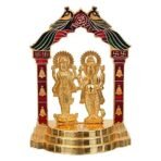JaipurCrafts Premium Gold Plated Lakshmi Ganesh Idol Murti for Home and Pooja Room Gold Plated Statue Idol for Car Dashboard, Home, Office DECOR, Gifting Decorative Showpiece - Fast Shipping to USA & Canada - Image 2