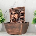 Global Grabbers Polyresin Table Top Indoor Outdoor Water Fall Fountain with LED Lights Home Decor Decoration Gift Gifting Items-A_COP-SF23 - Fast Shipping to USA, Canada & India - Image 3