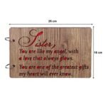 Sehaz Artworks Sister-Glows Wooden Scrapbook Photo Album for Memorable Gift on Brother, Sister, Cousins, Bro Sis, Birthdays, Valentines Day, Anniversary (26 cm x 16 cm x 4 cm,) - Fast Shipping to USA & Canada - Image 5