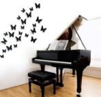 Xtore 24pcs 3D Home Decor Butterfly | Beautiful Decor Item | Comes with Sticking pad - (Set of 24) (Shaded Black) - Fast Shipping to USA & Canada - Image 5