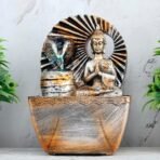Global Grabbers Polyresin Table Top Indoor Outdoor Water Fall Fountain with LED Lights Home Decor Decoration Gift Gifting Items-A_ORG-SF4 - Fast Shipping to USA, Canada & India - Image 2