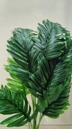 VRB Dec 1 Pcs Artificial Plants with Pot Plants Leaves Tree Tropical 12 Palm Leaves Faux Areca Palm Plants Indoor Real Touch Monstera Plant for Home/Decor (Areca Plant with Pot) - Fast Shipping to USA & Canada - Image 4