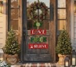 Webelkart Premium Decorative Christmas Wall Hanging Wooden Art Decoration Item for Home | Office | Living Room | Bedroom (Joy Love Peace Believe) - 30 x 11 inches - Fast Shipping to USA & Canada - Image 4
