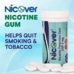 Nicover Nicotine Polacrilex Gum USP 2mg ? Sugar Free | Helps Quit Smoking, Tobacco & Gutka Chewing | 30 Gums Pack (Pack of 3) - Fast Shipping to USA & Canada - Image 3