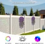 VRB Dec 2 Pcs Artificial Daisy Greenery Hanging Fern Plants Vines Fake Ivy Hanging Flowers Vine Wall Hanging for Home Decor,Wall,Balcony Decoration. (2, Violet Daisy Fern Hanging) - Fast Shipping to USA & Canada - Image 4