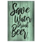 Sehaz Artworks Home Decor Items | Wall Decor | living Room Decorative Items | Room Decor | Water-Drink' Rust Looks Wall Sign for Wall Decoration Tin Sign (MDF, 30 cm x 20 cm x 0.3 cm) - Fast Shipping to USA & Canada - Image 2