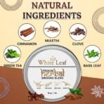 White Leaf Premium Herbal Smoking Mixture Blend 100% Tobacco & Nicotine Free 30 gram - Organic Ayurvedic Herbs Mixed(Herbal Smokes - No nicotine/No Tobacco) With Black Royal Classic Wooden Smoking Pipe - Fast Shipping to USA & Canada - Image 2