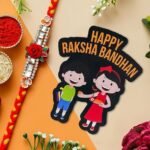 Webelkart Premium Rose Designer Rakhi for Brother with Magnet,Rakhi for Brother, Bhaiya, Bhai |Combo Rakshabandhan Gift with Greeting Card and Roli Chawal - Fast Shipping to USA & Canada