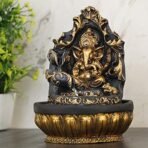 Global Grabbers Polyresin Table Top Indoor Outdoor Water Fall Fountain with LED Lights Home Decor Decoration Gift Gifting Items-GOL_GRY-SF43-(000) - Fast Shipping to USA, Canada & India - Image 2