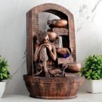 Global Grabbers Polyresin Table Top Indoor Outdoor Water Fall Fountain with LED Lights Home Decor Decoration Gift Gifting Items-A_COP-BG27 - Fast Shipping to USA, Canada & India - Image 4