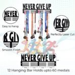 Sehaz Artworks Medal Holder for Wall | Medal Hangers for Wall | Medal Display Case | Wall Mount Medal Frame Holds Upto 24-30 Medals Black - Fast Shipping to USA & Canada - Image 2