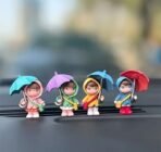 VRB Dec 4 Pcs Miniature Showpiece Set for Home Decor,Car Dashboard,Valentine,Living Room,Gifts Figurines,Cake Decoration Items,Figurines for Home Decor. (4 Pcs Open Umbrella Miniature) - Fast Shipping to USA & Canada - Image 4