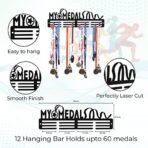 Sehaz Artworks Medal Hangers for Wall | Medal Holder for Wall | Medal Display Case | Wall Mount Medal Frame Holds Upto 24-30 Medals Black - Fast Shipping to USA & Canada - Image 5