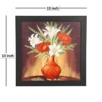 Sehaz Artworks 'Flower Pot_002 Modern' Wall Painting Frame (Fibre, 33.5 cm x 33.5 cm) - Fast Shipping to USA & Canada - Image 4