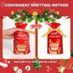 VRB Dec 20 Pcs Christmas Return Gift Bags - Christmas Potli Bag - Goodie Bag for Return gifts - gift pouches for return gifts - guddy bags (20 Pcs Ribbon Potli Mix Design) - Fast Shipping to USA & Canada - Image 4