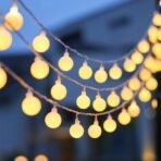 One94Store 10 Meter 50 LED Milky Ball Fairy String Lights - Warm White, 8 Modes with Remote, Plug-in Decorative Lights for Bedroom, Diwali, Christmas, Party, Home DECOR - Fast Shipping to USA & Canada