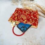 Xtore Beautiful Handmade Purse with Golden Work for Women (Pack of 1, RED) - Fast Shipping to USA & Canada - Image 3