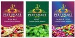 PUFF SMART Pan Ras, Mint and Bubblegum Herbal Molasses (Set of 3) (100% Tobacco and Nicotine Free) - Fast Shipping to USA & Canada