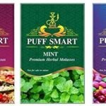 PUFF SMART Pan Ras, Mint and Bubblegum Herbal Molasses (Set of 3) (100% Tobacco and Nicotine Free) - Fast Shipping to USA & Canada
