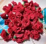 VRB DecTM 50 Pcs Artificial Fabric Rose Fake Flowers Water Floating Flowers,Festival and Events, Home, Table, Bedroom, Pooja Room Decoration Items and DIY. (Red) - Fast Shipping to USA & Canada - Image 4