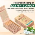 Nirdosh Herbal Smoke Sticks ? Icey Mint Flavor ? 100% Tobacco & Nicotine-Free ? Natural Ayurvedic Dhoompan ? Pack of 10 Sticks - Fast Shipping to USA & Canada - Image 5