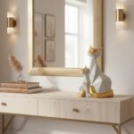 CraftVatika Cat Couple Showpiece Statue for Good Luck, Home Decoration Items for Living Room, Cat for Office Desk Good Luck Vastu Fengshui Ceramic Items, Centre Table Decor, Valentine's Day Gift - Fast Shipping to USA & Canada