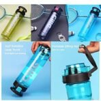 Xtore Next Generation BPA free Leak Proof 730ml Water Bottle for | School kids | Office | Sports - (Pack of 1,Blue) - Fast Shipping to USA & Canada - Image 2