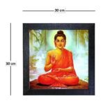 Sehaz Artworks Wall Painting for Living Room | Painting for Wall Decoration | Wall Art | Budha Painting for Living Room - 12 Inches X 12 Inches with Photo Frame - Fast Shipping to USA & Canada - Image 4