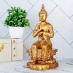Global Grabbers New Buddha Statue showpiece Idol Home Decor Items for Living Room and Gifts (Golden 4) - Fast Shipping to USA, Canada & India - Image 3
