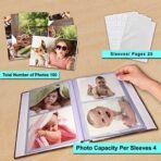 Sehaz Artworks Album for Photos Collection | Photo Album Book | Baby Photo Album 5x7 Holds 100 Photos Polaroid Photo Albums Lovable - Fast Shipping to USA & Canada - Image 4