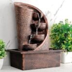 Global Grabbers Polyresin Table Top Indoor Outdoor Water Fall Fountain with LED Lights Home Decor Decoration Gift Gifting Items-A_COP-SF32 - Fast Shipping to USA, Canada & India - Image 4