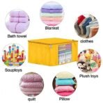 XTORE PRIM E and Finest SAREE COVER with Zipper Closure & Transparent Window (Pack of 3, YELLOW) - Fast Shipping to USA & Canada - Image 5