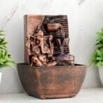 Global Grabbers Polyresin Table Top Indoor Outdoor Water Fall Fountain with LED Lights Home Decor Decoration Gift Gifting Items-A_COP-SF21 - Fast Shipping to USA, Canada & India - Image 4