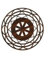 Sehaz Artworks Wood-Cut MDF Coaster (11 cm x 11 cm x 0.3 cm, Brown, Set of 4, SZA-008) - Fast Shipping to USA & Canada - Image 4