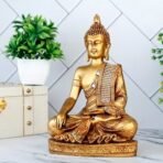 Global Grabbers New Sitting Buddha Statue showpiece Idol Home Decor Items for Living Room and Gifts (Golden 4) - Fast Shipping to USA, Canada & India - Image 3