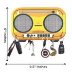 Webelkart Wooden HD UV Printed Cassette Shaped Key Wooden Key Holder for Home/Office Decor,Key Stand for Wall Decor,Designer Key Holder (9.5" X 6" Inches) - Fast Shipping to USA & Canada - Image 3