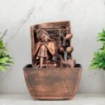 Global Grabbers Polyresin Table Top Indoor Outdoor Water Fall Fountain with LED Lights Home Decor Decoration Gift Gifting Items-A_COP-SF23 - Fast Shipping to USA, Canada & India - Image 2