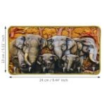 Webelkart Decorative Wooden Key Holder for Home Decor,Wall Mounted Key Organizer, Key Chain Holder (Elephant Key Holder) - Fast Shipping to USA & Canada - Image 4