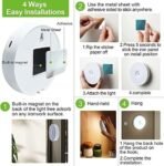 One94Store Motion Sensor Light for Home with USB Charging Self Adhesive Led Nightlight Rechargeable Body Sensor Wall Light for Bedroom, Stairs (Cool White, Pack of 2) - Plastic - Fast Shipping to USA & Canada - Image 3