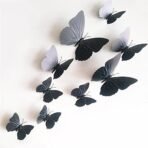 Xtore 24pcs 3D Home Decor Butterfly | Beautiful Decor Item | Comes with Sticking pad - (Set of 24) (Shaded Black) - Fast Shipping to USA & Canada - Image 3